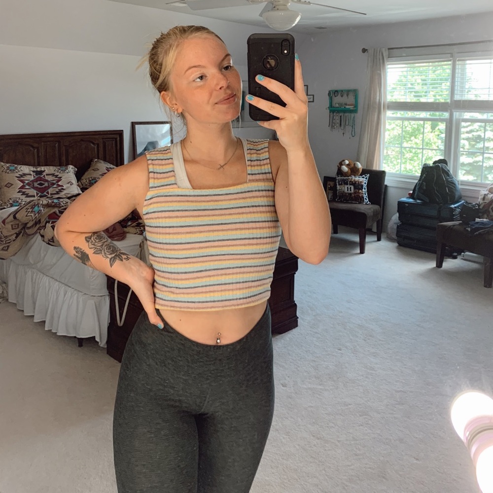 Forever 21 Striped Tank Top